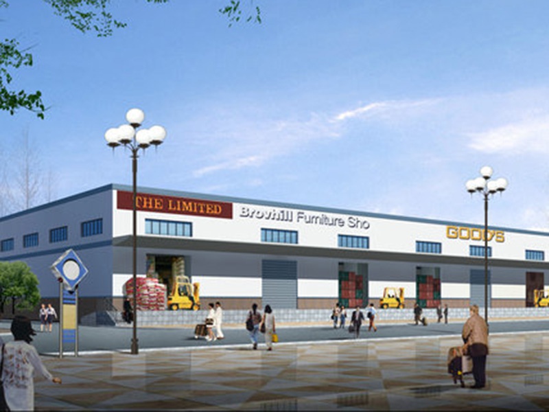 物流基地效果图