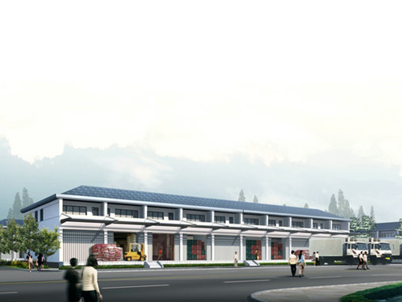 物流基地效果图